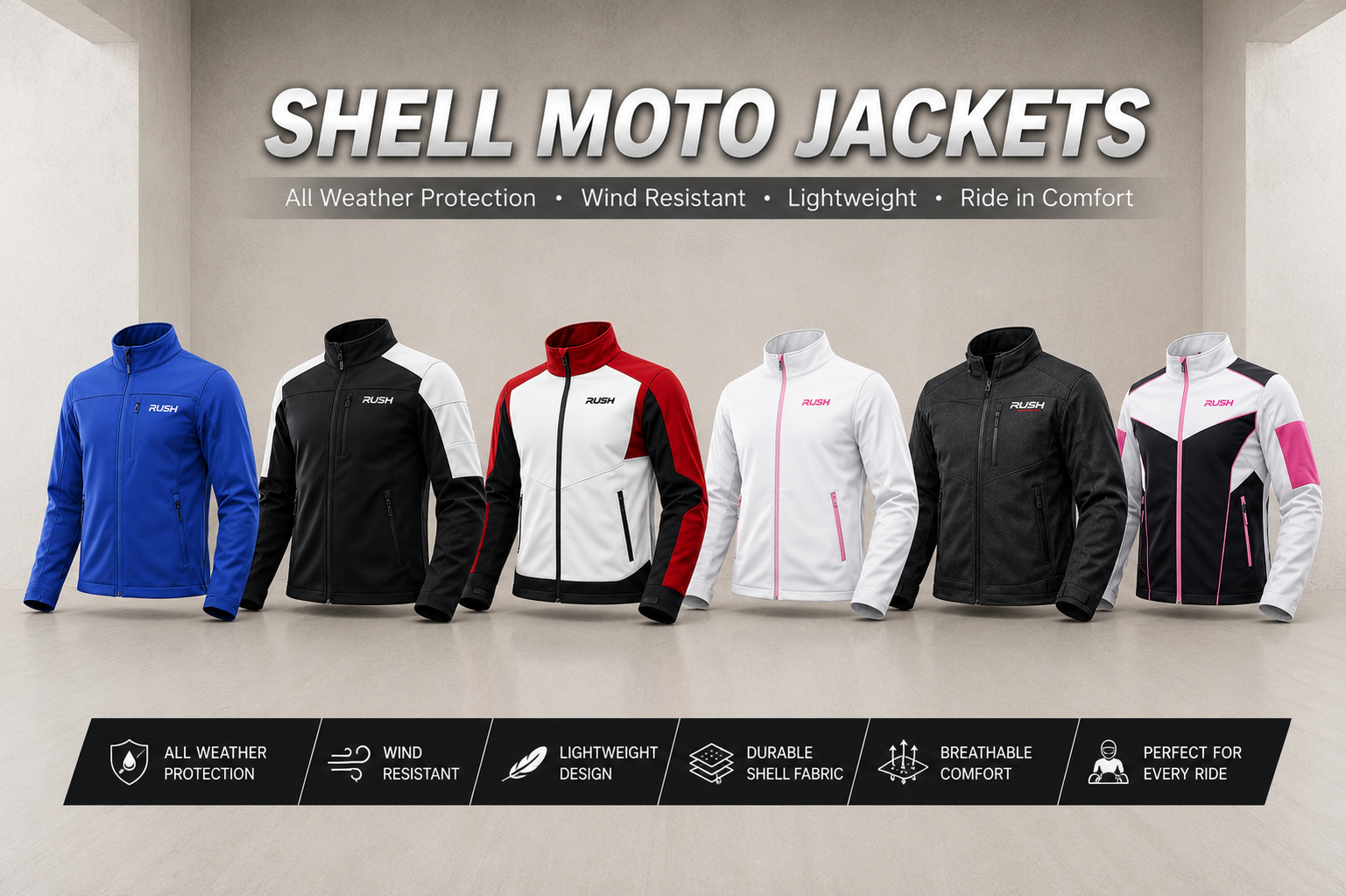 Shell Moto Jackets